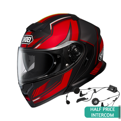 Shoei Neotec 3 Grasp Flip Front Helmet TC1 - Black / Red