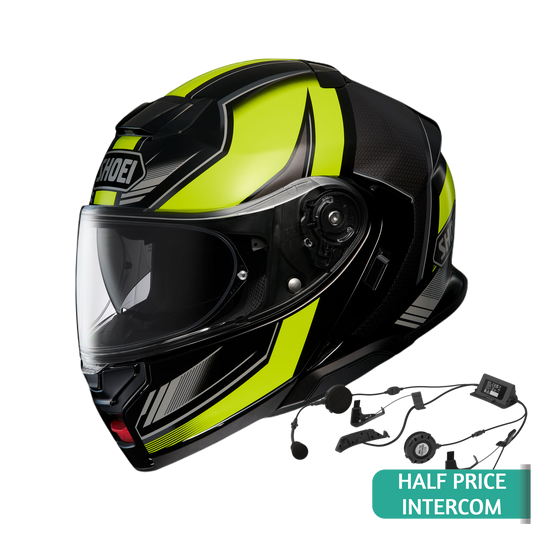 Shoei Neotec 3 Grasp Flip Front Helmet TC3 - Yellow / Black
