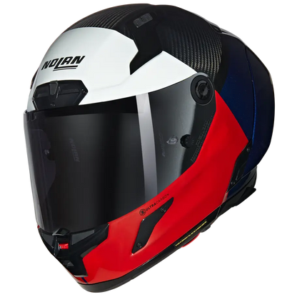 Nolan X-804 RS Carbon Full Face Helmet Blocco 348 - White / Red / Blue
