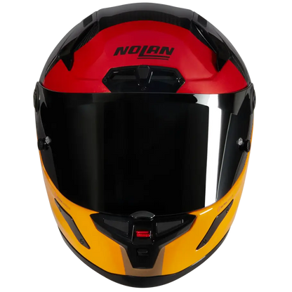 Nolan X-804 RS Carbon Full Face Helmet Blocco 349 - Red / Orange / Black