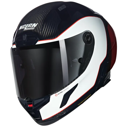 Nolan X-804 RS Carbon Full Face Helmet Asso Di Picche 343 - White / Red / Black