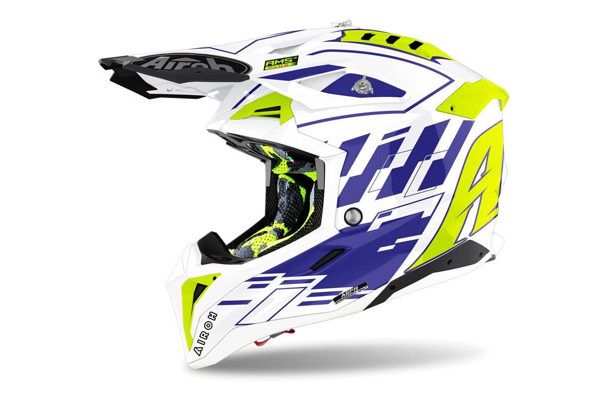 Airoh Aviator 3 Rampage - Blue Gloss