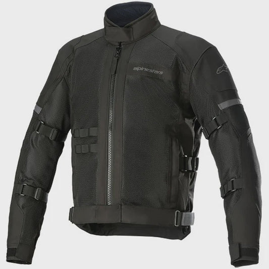 Crosshill Textile Mesh Waterproof Jacket - Black