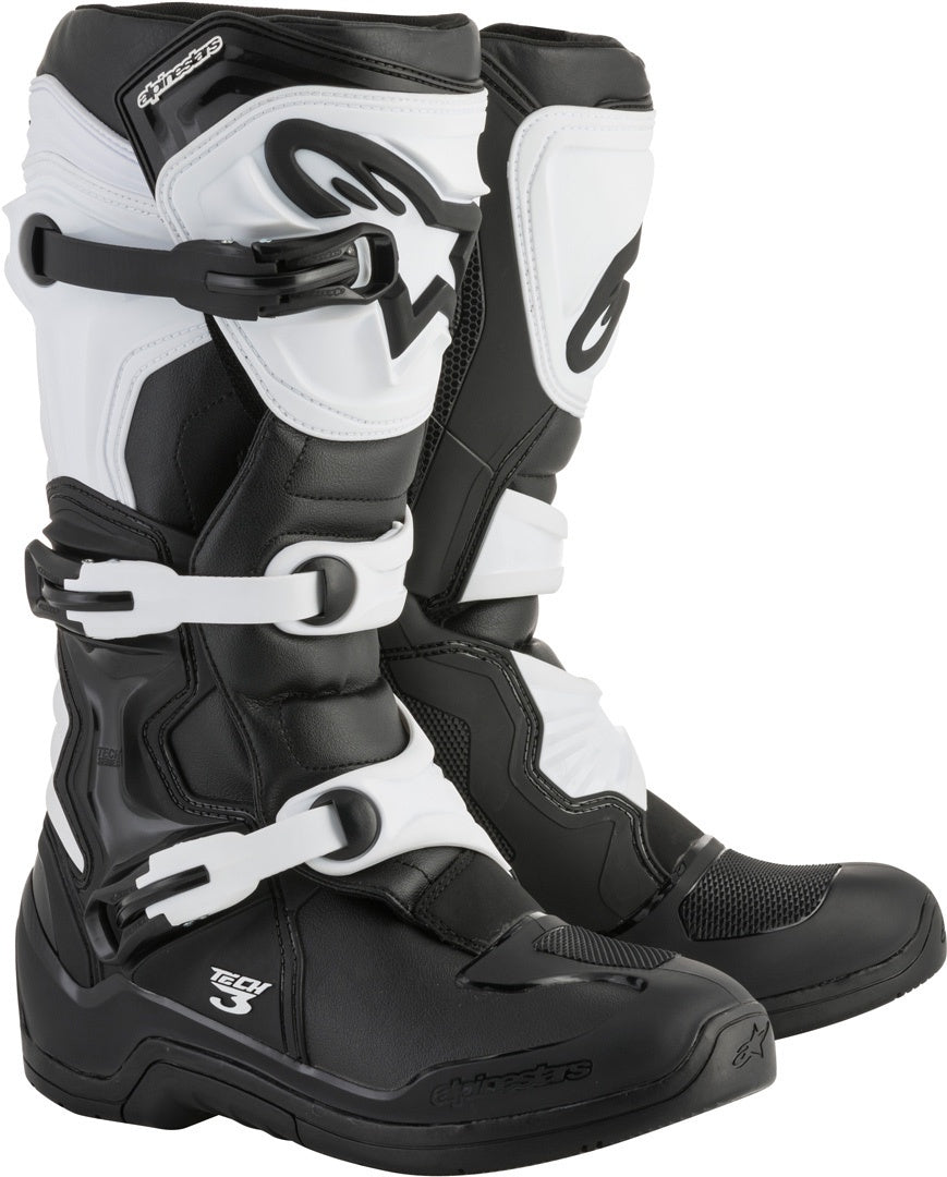 Alpinestars Tech 3 MX Boots - Black White