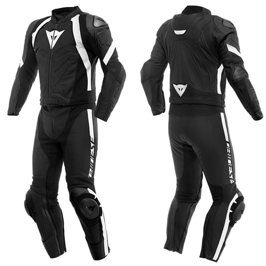 Dainese Avro 4 Leather 2 Piece Suit 22A - Black / White