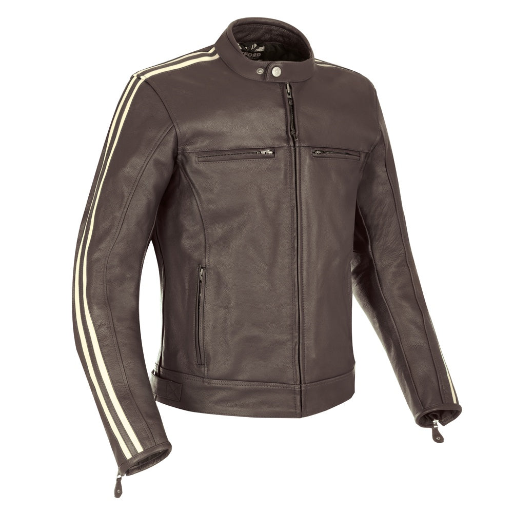 Oxford Bladon Leather Jacket - Brown