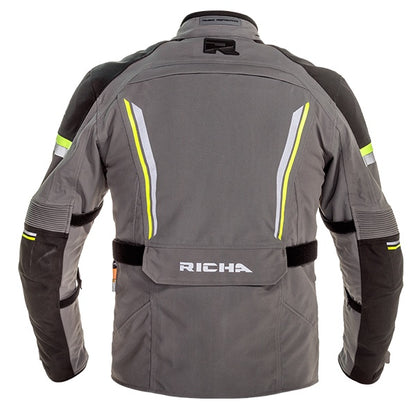 Richa Infinity 2 Pro Laminated Men's Textile Jacket - Titanium / Fluo Yellow