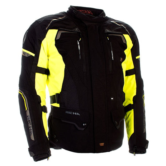 Richa Infinity 2 Textile Waterproof Jacket - Black / Fluo RRP Â£329.99