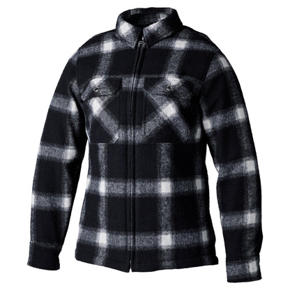 RST Brushed CE Ladies Textile Shirt - Black / White