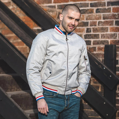 Spada Airforce 1 Royale CE Waterproof Bomber Jacket - Ivory
