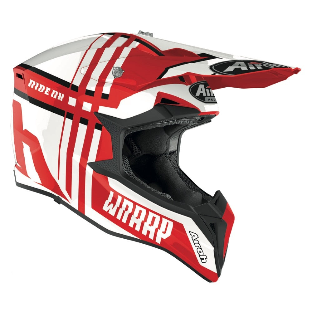 Airoh Wraap Broken Red Gloss