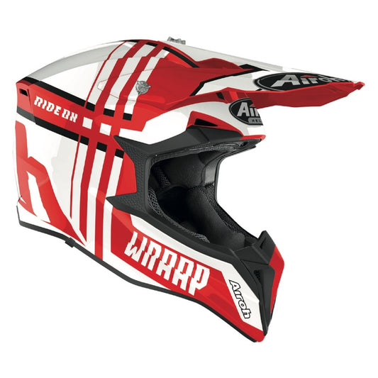 Airoh Wraap Broken Red Gloss