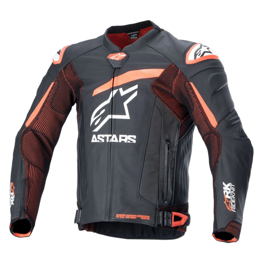 Alpinestars GP Plus R V4 Rideknit Jacket - Black / White / Red Fluo