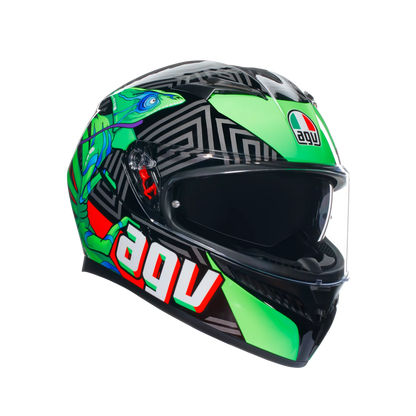 AGV K3 Kamaleon ECE 22.06 - Black / Red / Green