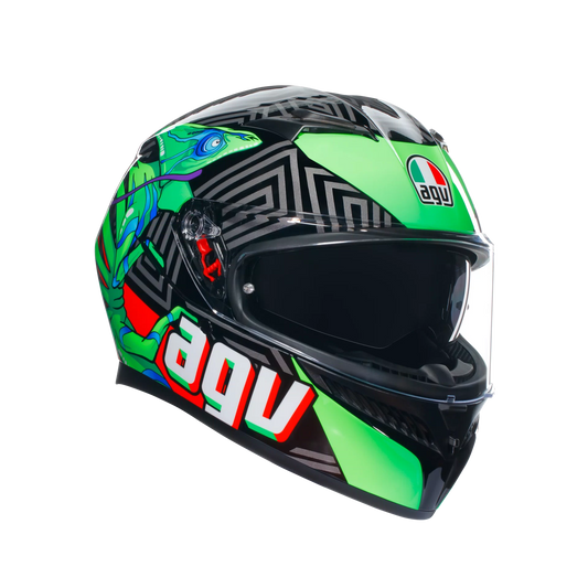 AGV K3 Kamaleon ECE 22.06 - Black / Red / Green