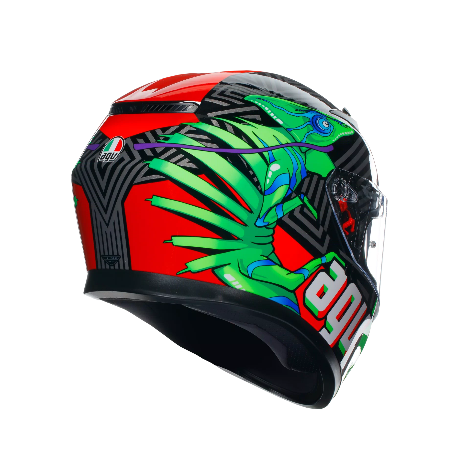 AGV K3 Kamaleon ECE 22.06 - Black / Red / Green