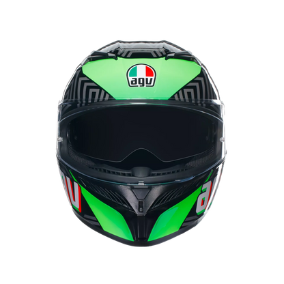 AGV K3 Kamaleon ECE 22.06 - Black / Red / Green