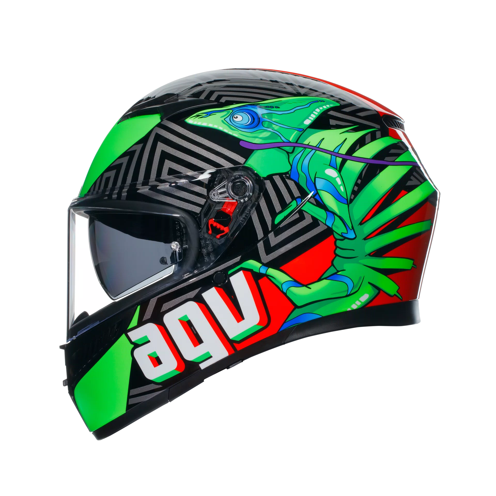 AGV K3 Kamaleon ECE 22.06 - Black / Red / Green