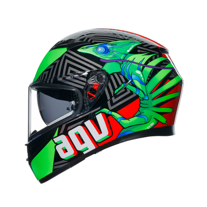 AGV K3 Kamaleon ECE 22.06 - Black / Red / Green