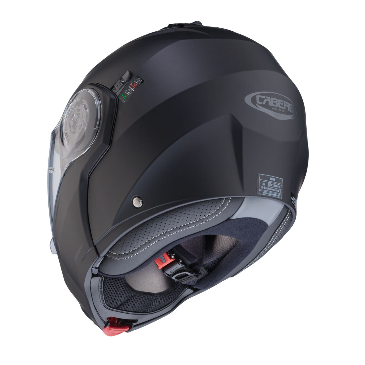 CABERG Droid Matt - Black Flip Up Motorcycle Helmet