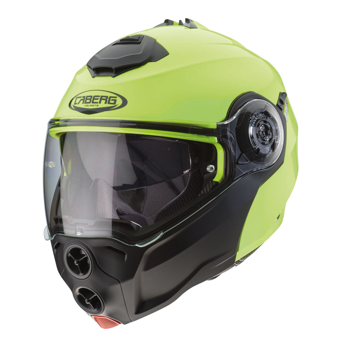 CABERG Droid Hi Viz Flip Up Motorcycle Helmet