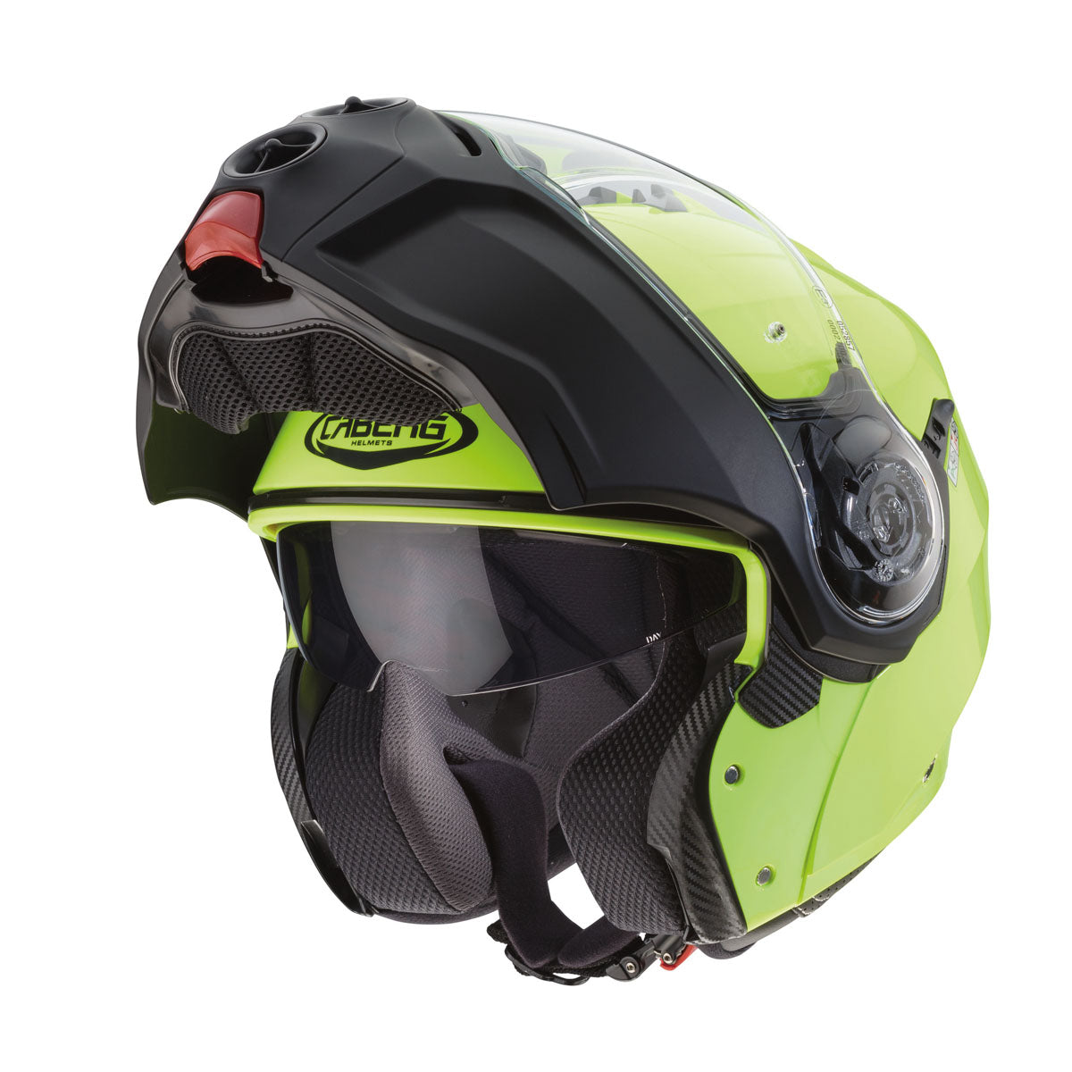 CABERG Droid Hi Viz Flip Up Motorcycle Helmet