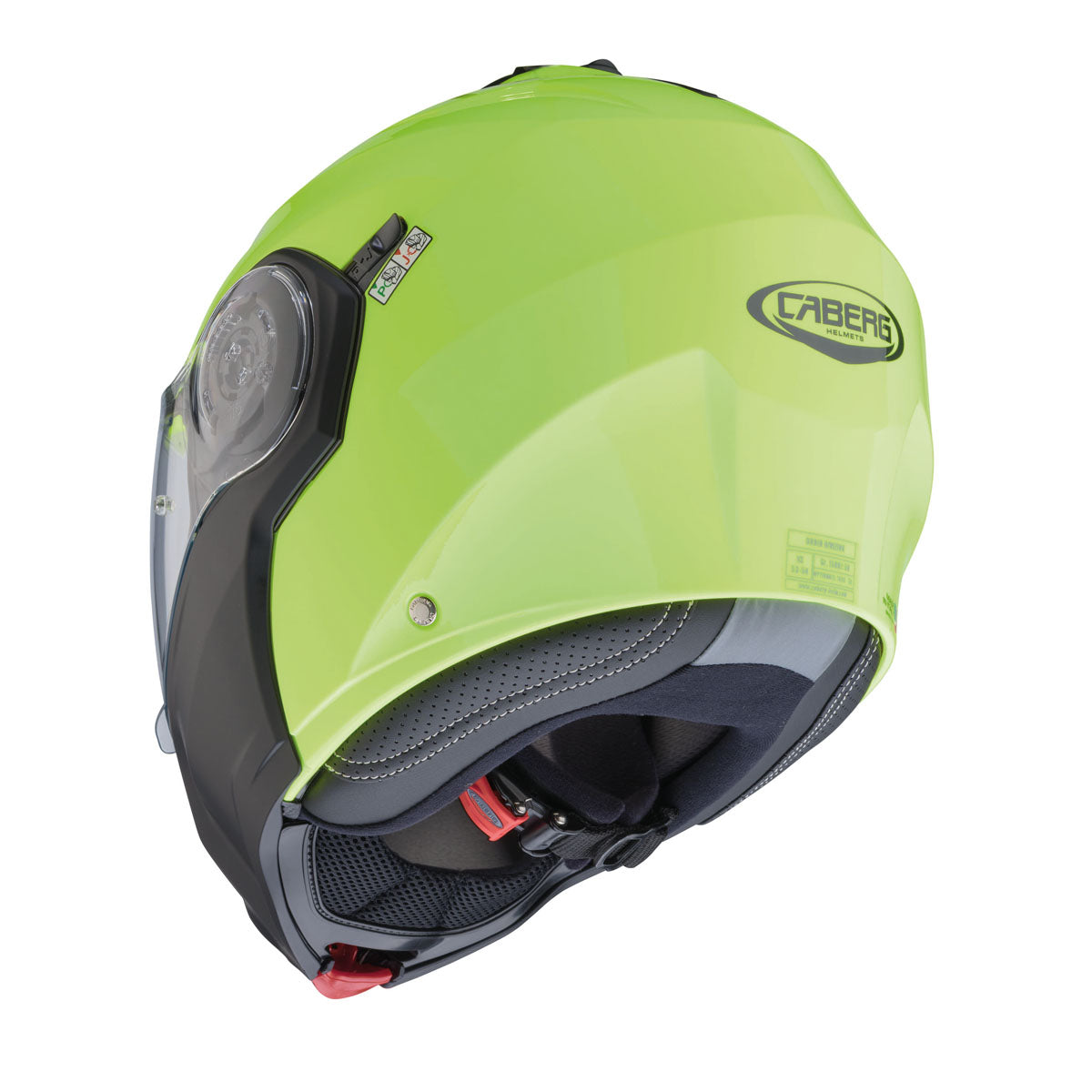 CABERG Droid Hi Viz Flip Up Motorcycle Helmet
