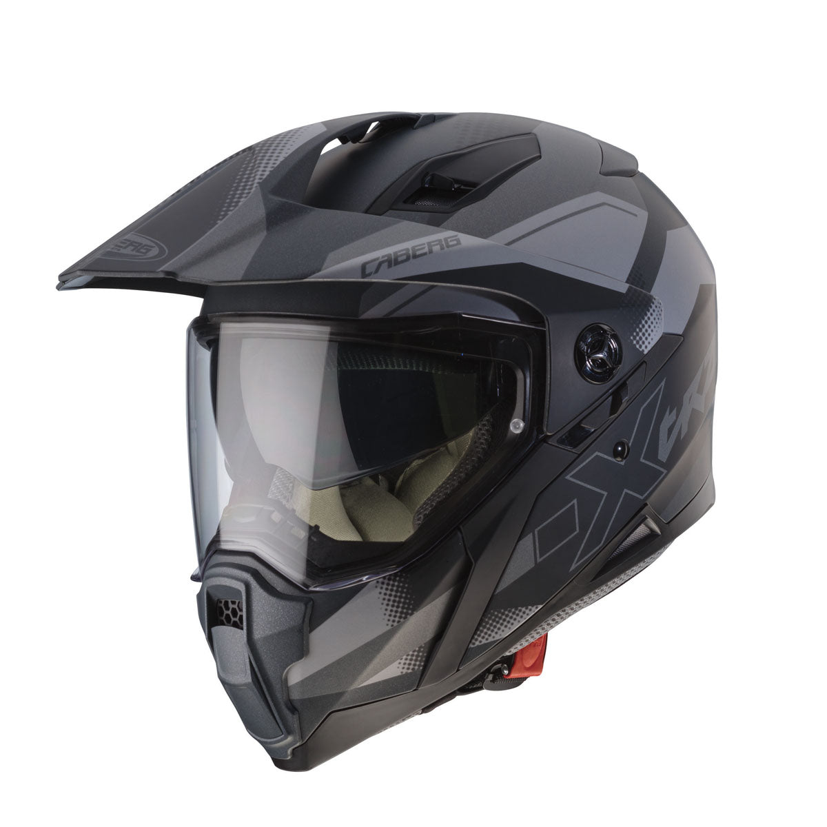 CABERG X-Trace Spark Matt Black / Anthracite / Silver Helmet