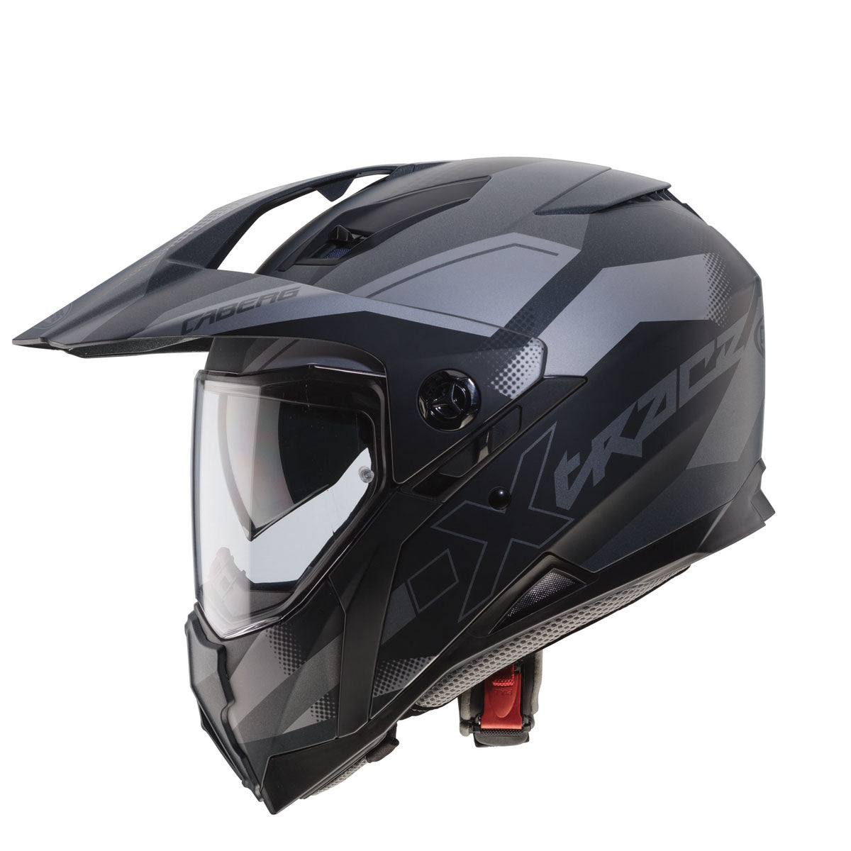 CABERG X-Trace Spark Matt Black / Anthracite / Silver Helmet