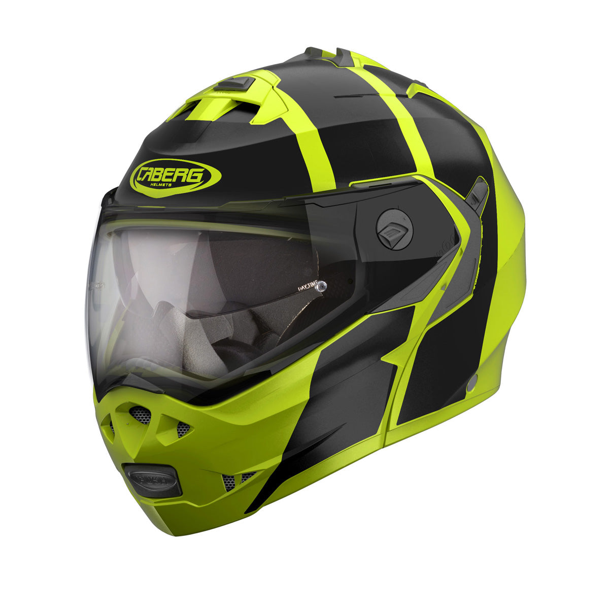 CABERG Duke 2 Impact Yellow / Fluo / Black Flip Up Motorcycle Helmet