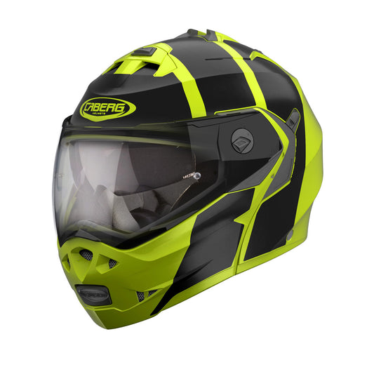 CABERG Duke 2 Impact Yellow / Fluo / Black Flip Up Motorcycle Helmet