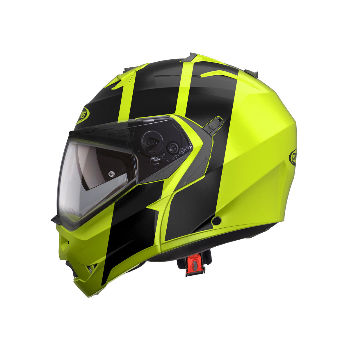 CABERG Duke 2 Impact Yellow / Fluo / Black Flip Up Motorcycle Helmet