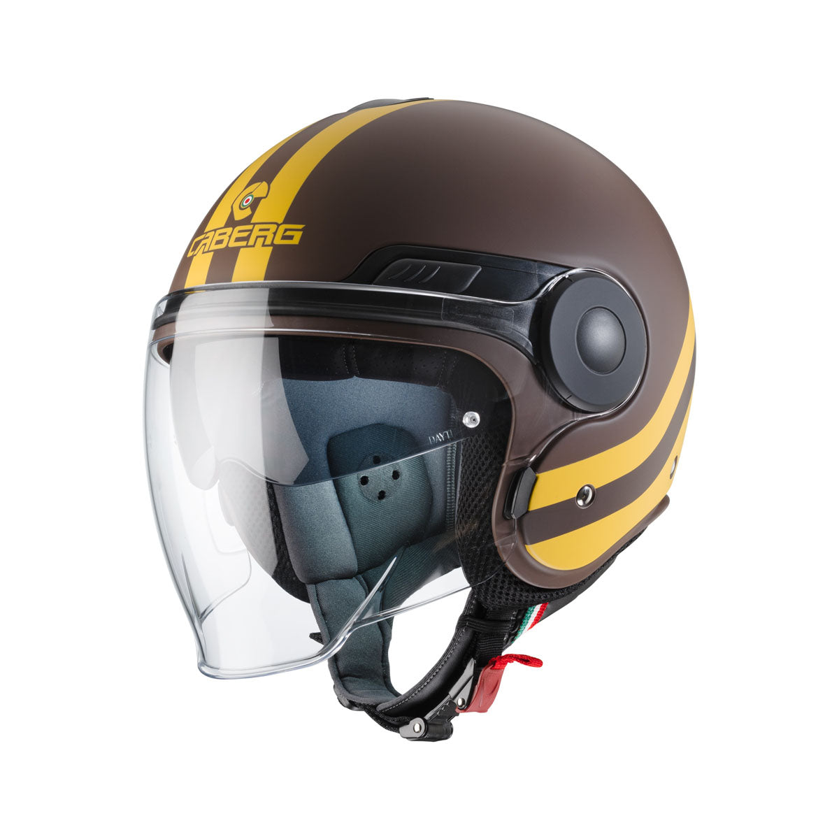 CABERG Uptown Chrono Brown / Mustard Yellow Helmet