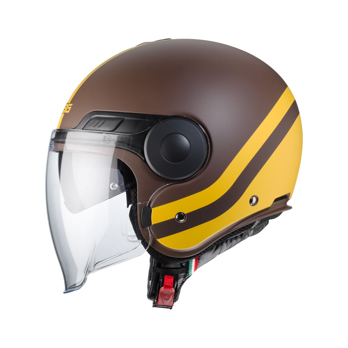 CABERG Uptown Chrono Brown / Mustard Yellow Helmet