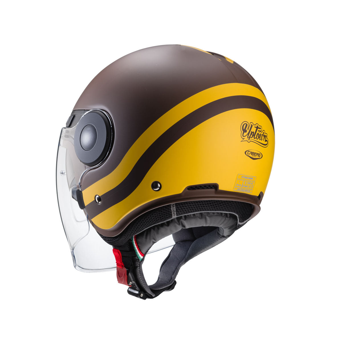CABERG Uptown Chrono Brown / Mustard Yellow Helmet