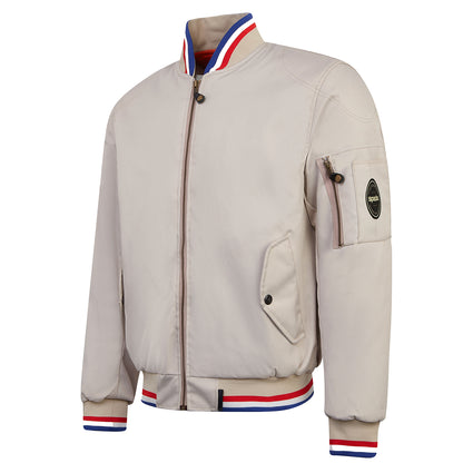 Spada Airforce 1 Royale CE Waterproof Bomber Jacket - Ivory