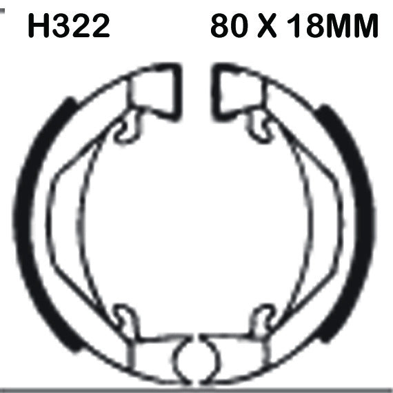 EBC Brake Shoes H322