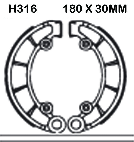 EBC Brake Shoes H316