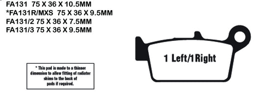 EBC Brake Pads FA131TT