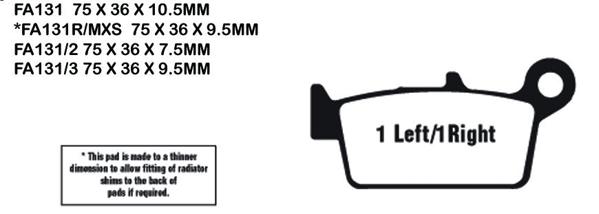 EBC Brake Pads FA131TT