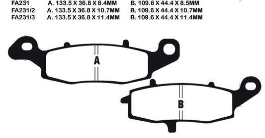 EBC Brake Pads FA231