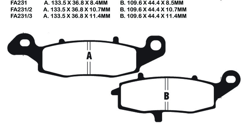 EBC Brake Pads FA231