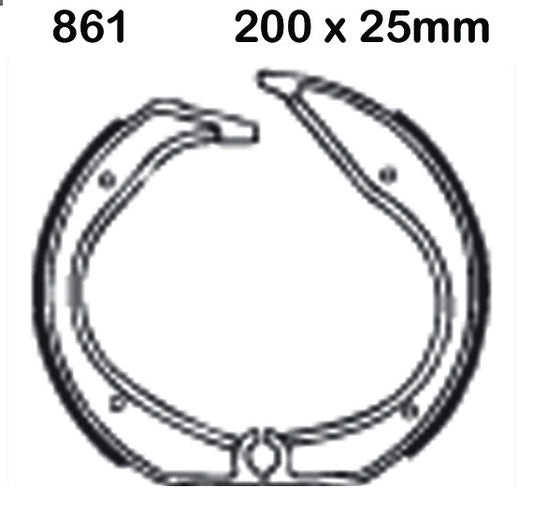 EBC Brake Shoes 861