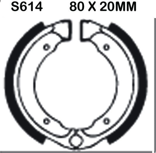 EBC Brake Shoes S614-SPECIAL ORDER