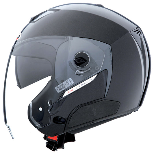 CABERG Jet Sintesi Metal Black Helmet