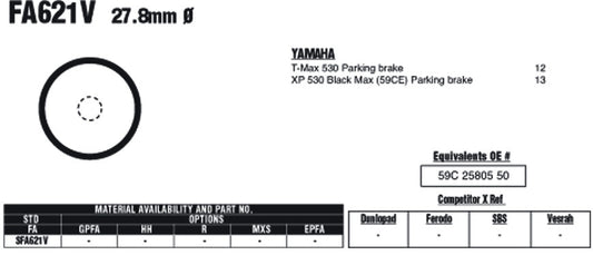EBC Brake Pads SFA621V