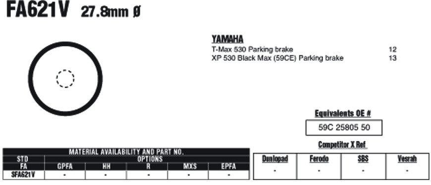 EBC Brake Pads SFA621V