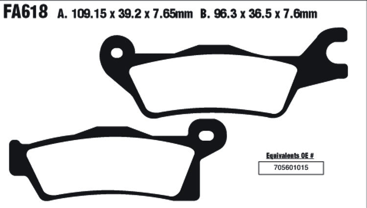 EBC Brake Pads FA618TT