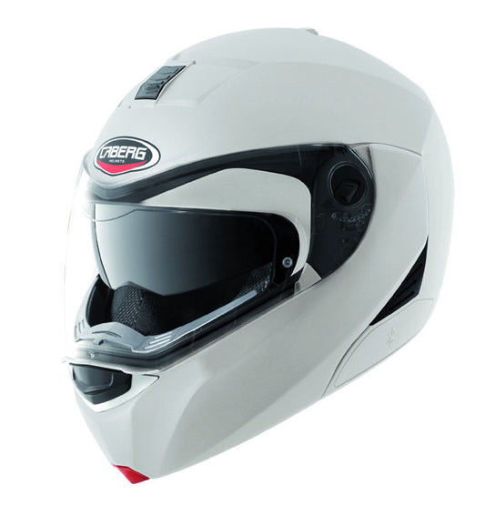 CABERG Modus Metal White Flip Up Motorcycle Helmet Helmet