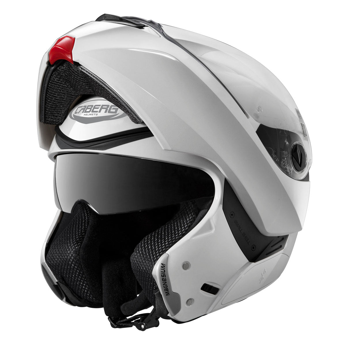 CABERG Modus Metal White Flip Up Motorcycle Helmet Helmet